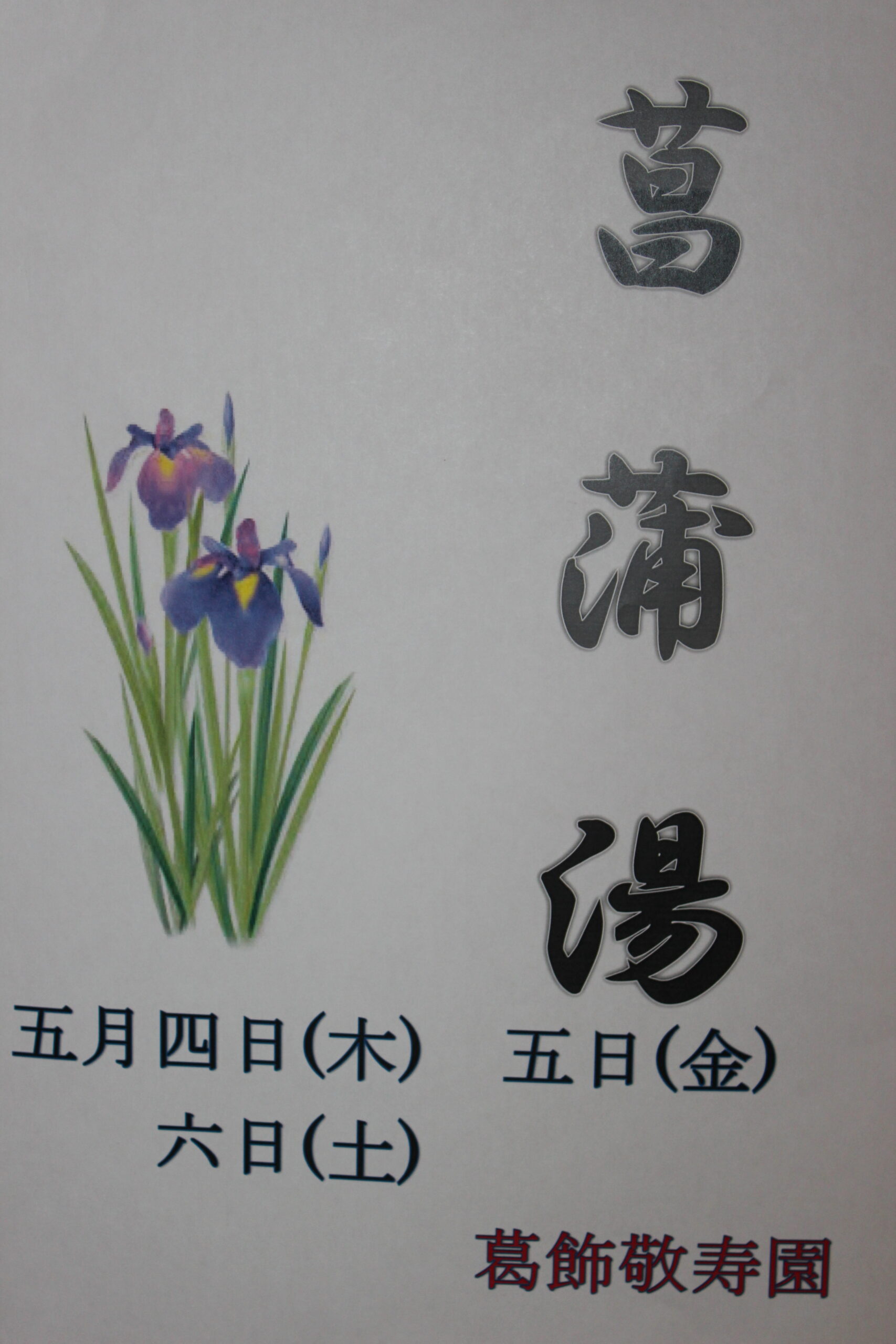 菖蒲湯 – 社会福祉法人敬寿会｜山形・宮城・東京・神奈川・埼玉｜特別